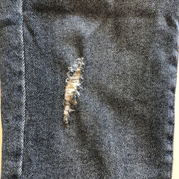 Rachel Roy Women's Medium Wash Distressed Cropped Skinny Jeans - Size 4 - Picture 7 of 10